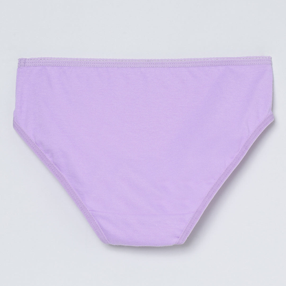 Girls' Cotton Brief - Unicorn All Over Print & Solid Multicolor Brief Pack of 6