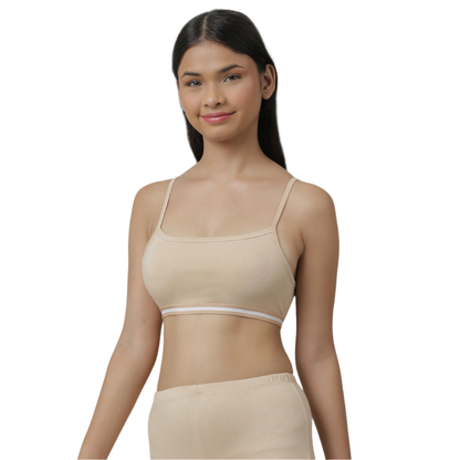 Beginners Bra - Black & Nude (Pack of 2)