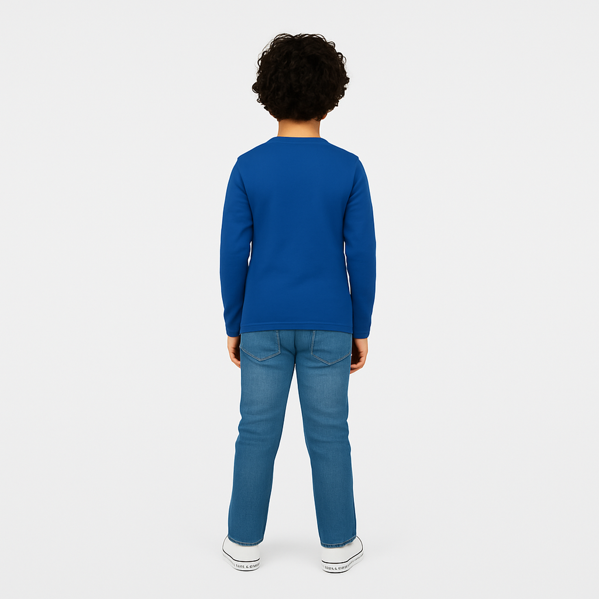 Boys' Cotton T-Shirt - Full Sleeve Solid - Multicolour (Pack of 1)