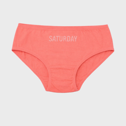 Girls' Weekdays Brief - Stud Printed - Pack of 7