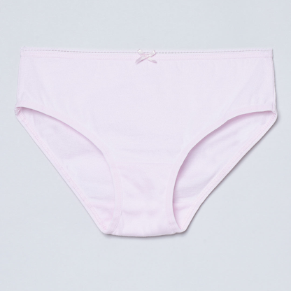 Girls' Cotton Brief - Unicorn All Over Print & Solid Multicolor Brief Pack of 6