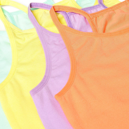 Razor Back Cami Vests - Multicolour (Pack of 4)