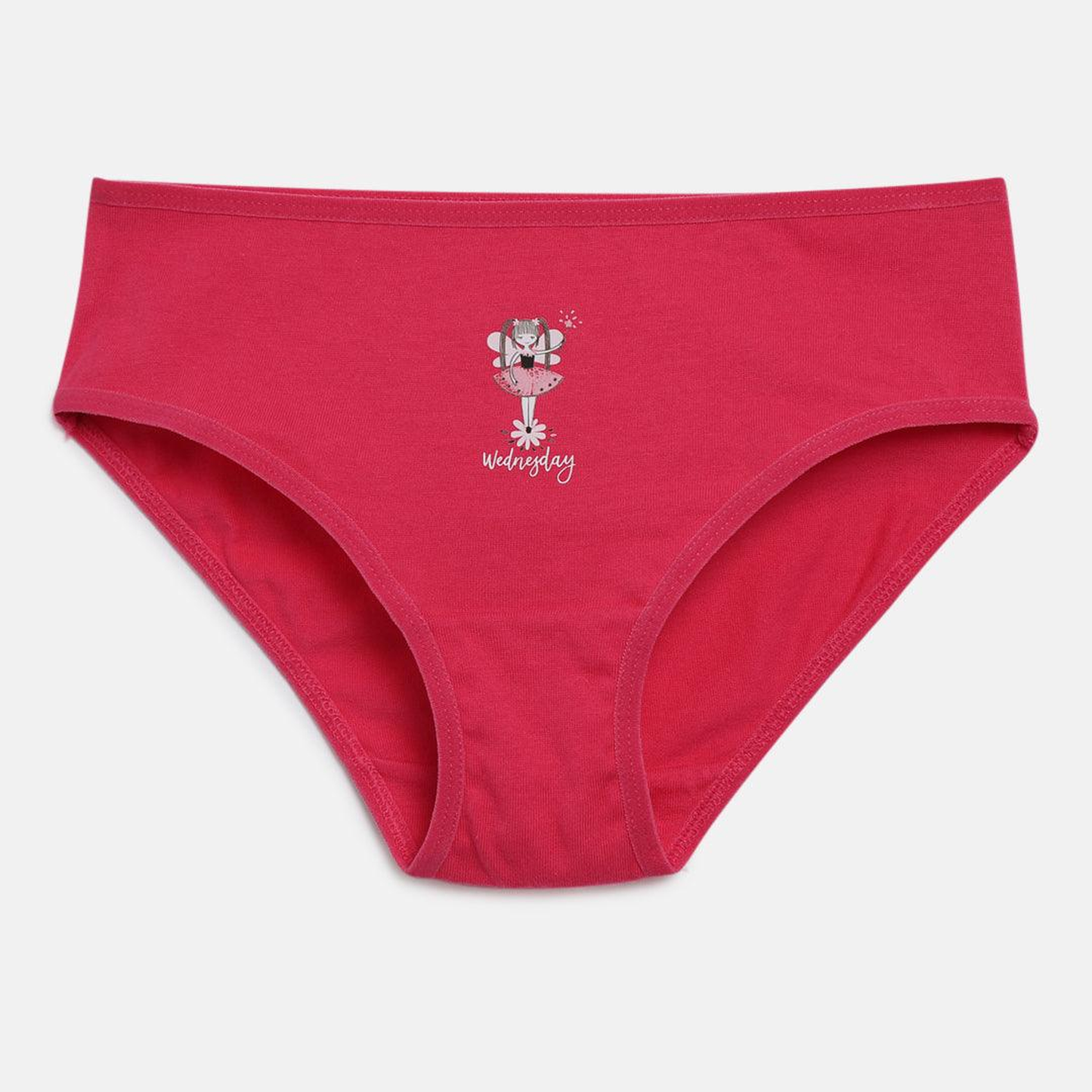 Girls' Cotton Brief - Weekdays Prints (Pack Of 7)