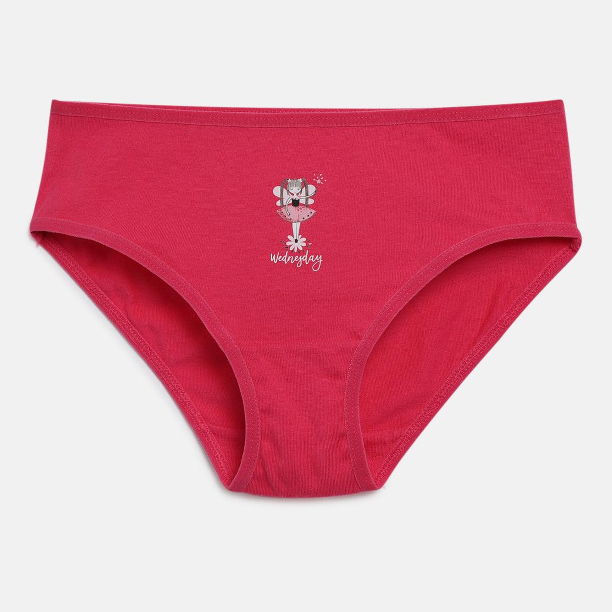Girls' Cotton Brief - Weekdays Prints (Pack Of 7)