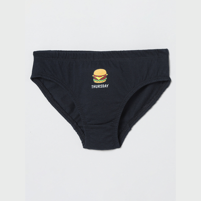 Boys' Cotton Brief - Weekdays Print (Pack of 7)