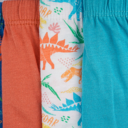 Boys' Cotton Brief Dino All Over Print Pack Of 5