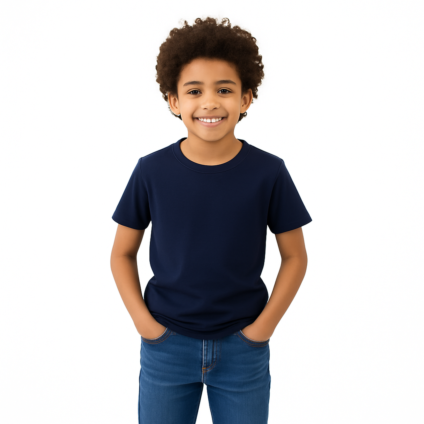 Boys' Cotton T-Shirt - Short Sleeve Solid - Multicolour (Pack of 1)