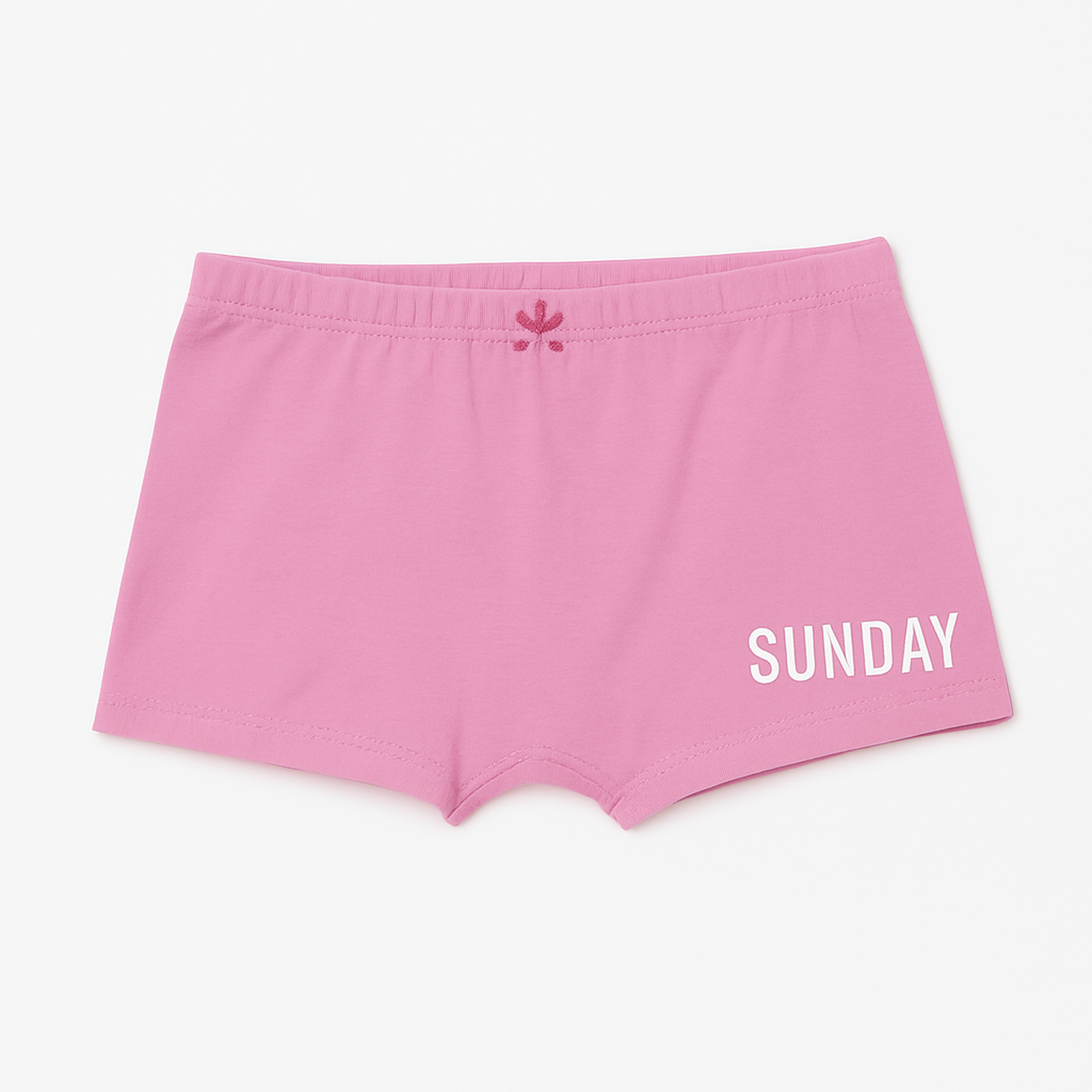 Girls' Cotton Boy Shorts - Weekdays Printed Pack of 7