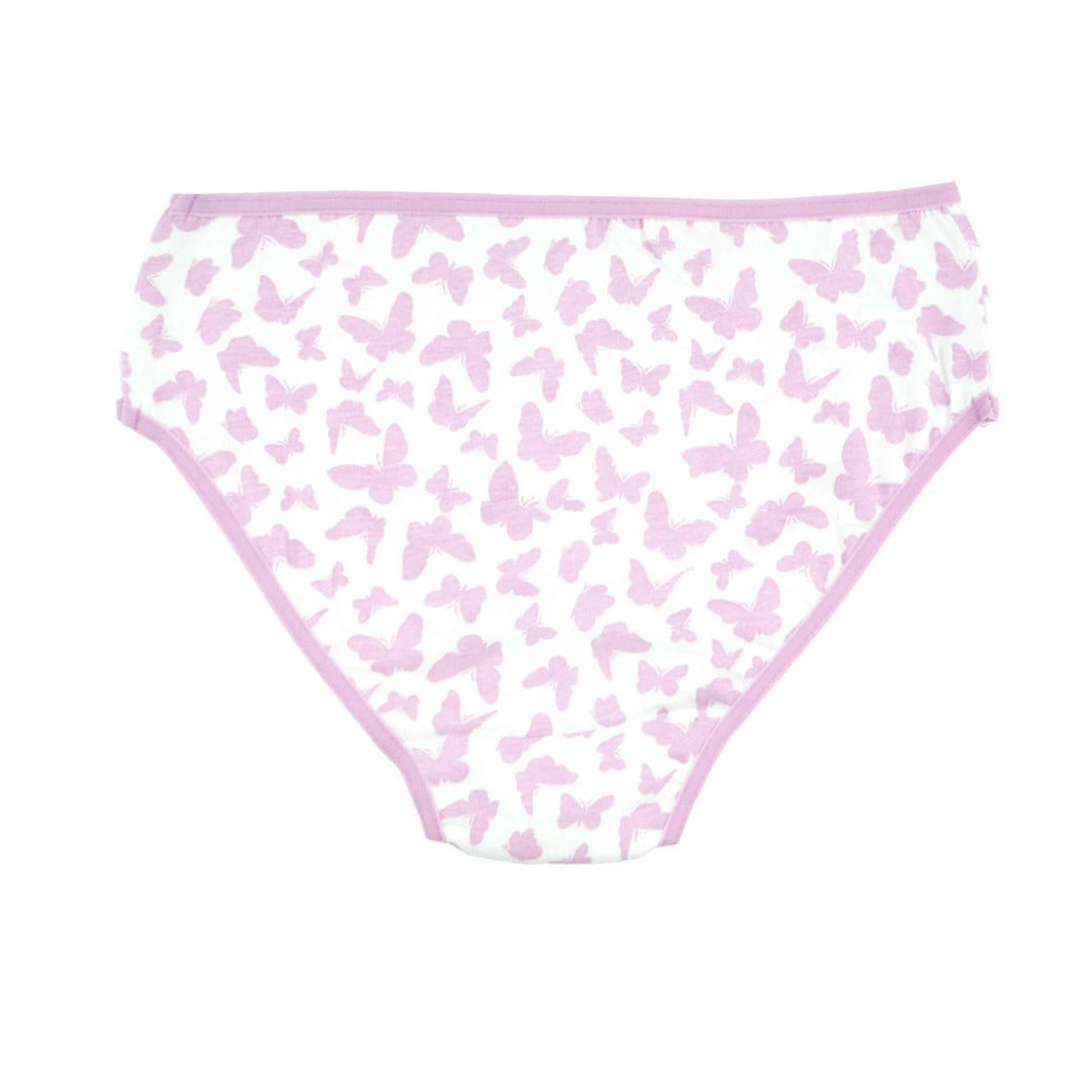 Girls' Cotton Brief - Butterfly All Over Print Pack of 5
