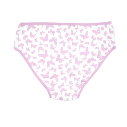 Girls' Cotton Brief - Butterfly All Over Print Pack of 5