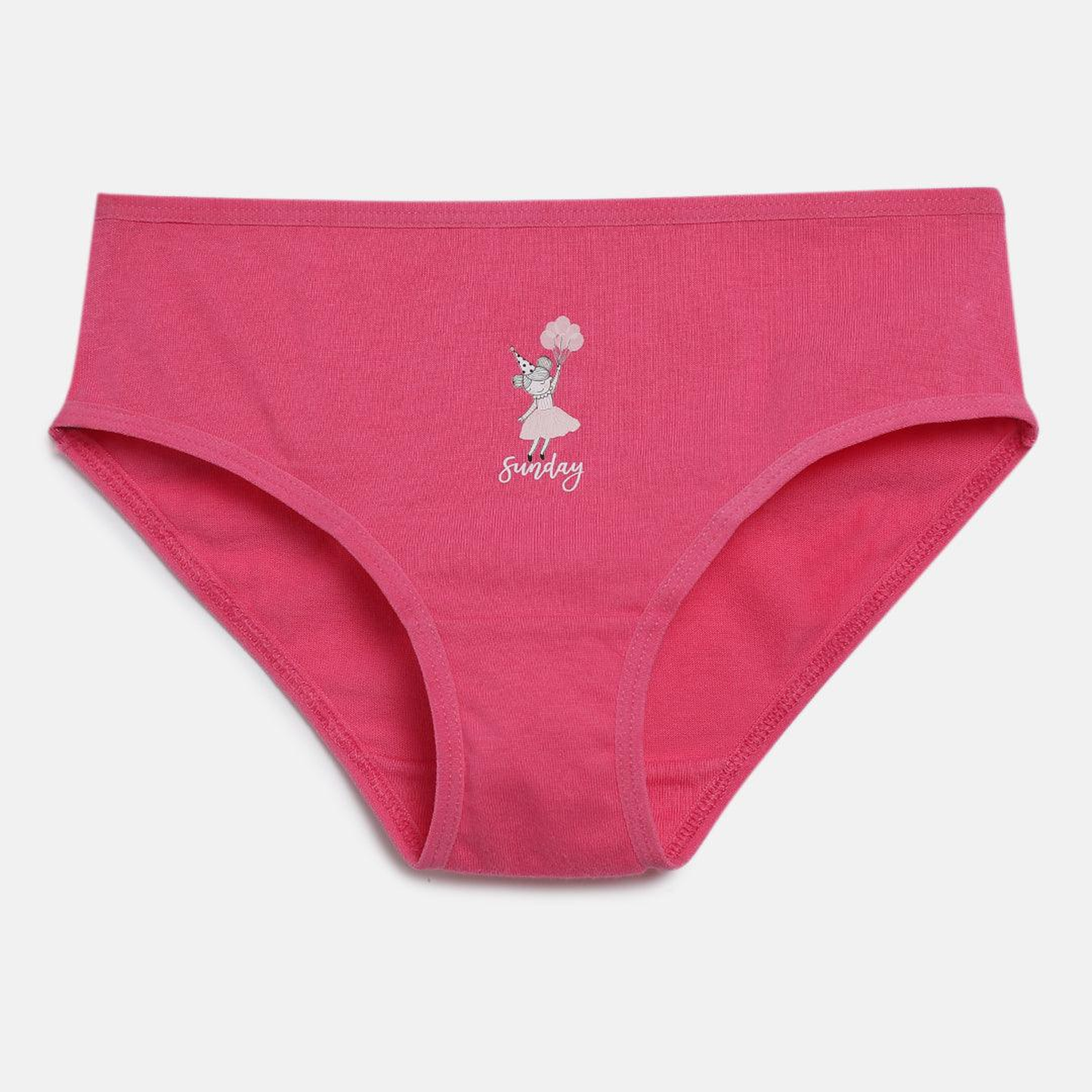 Girls' Cotton Brief - Weekdays Prints (Pack Of 7)