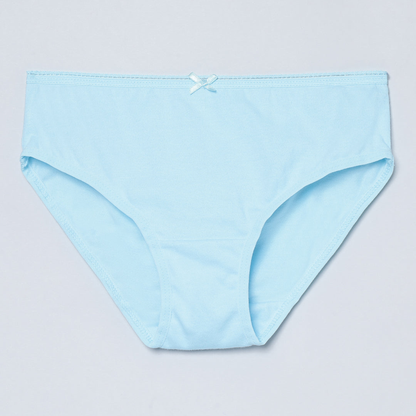 Girls' Cotton Brief - Unicorn All Over Print & Solid Multicolor Brief Pack of 6
