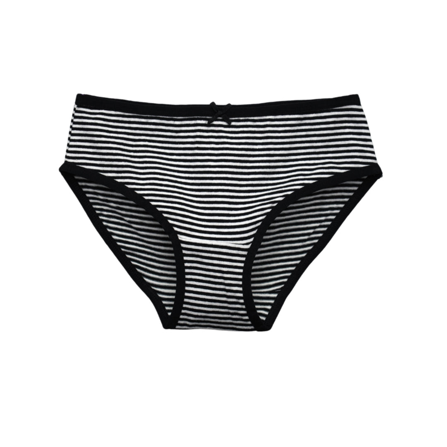 Girls' Cotton Brief _polka dot & Stripes Printed Brief Pack of 9