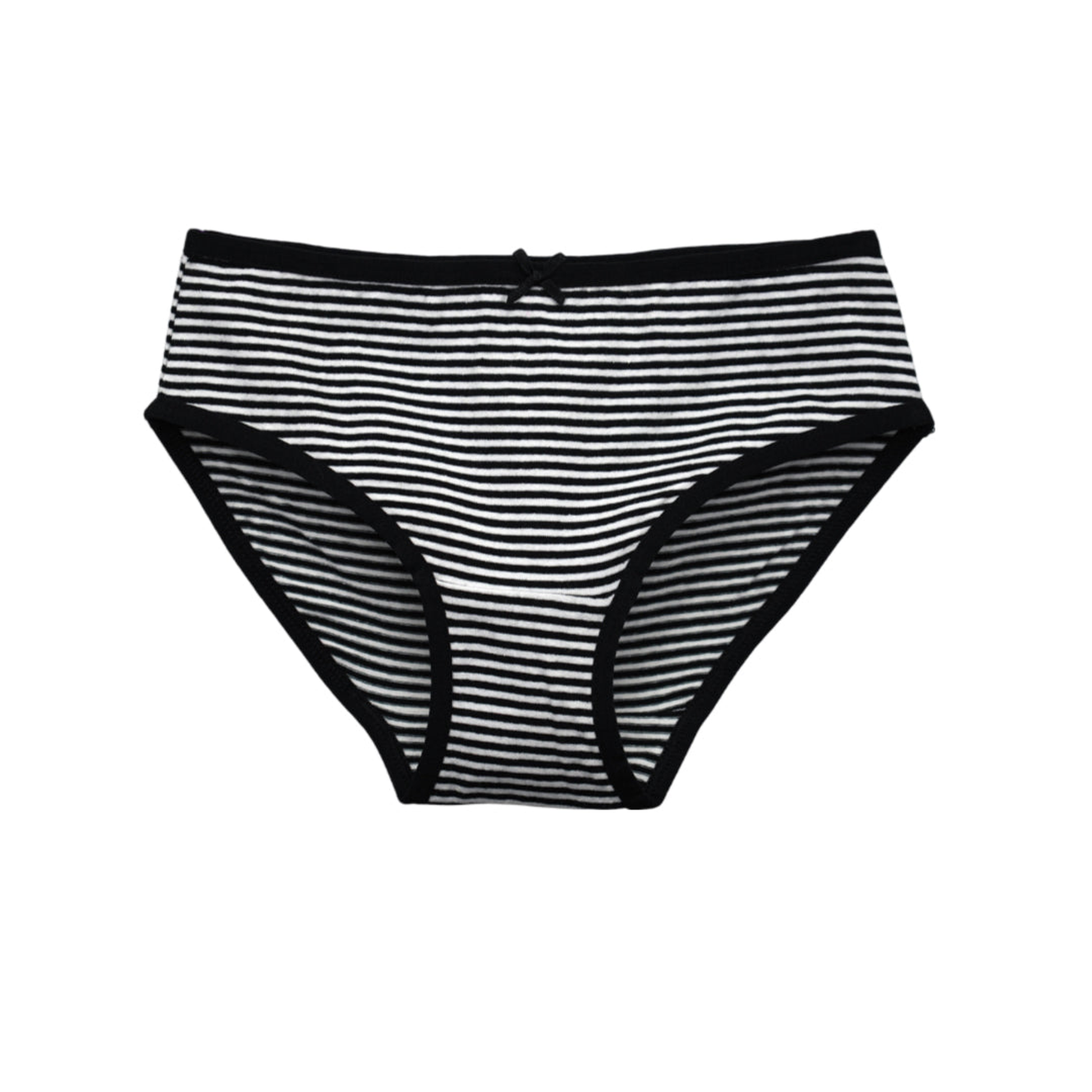 Girls' Cotton Brief _polka dot & Stripes Printed Brief Pack of 9