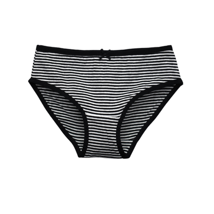 Girls' Cotton Brief _polka dot & Stripes Printed Brief Pack of 9