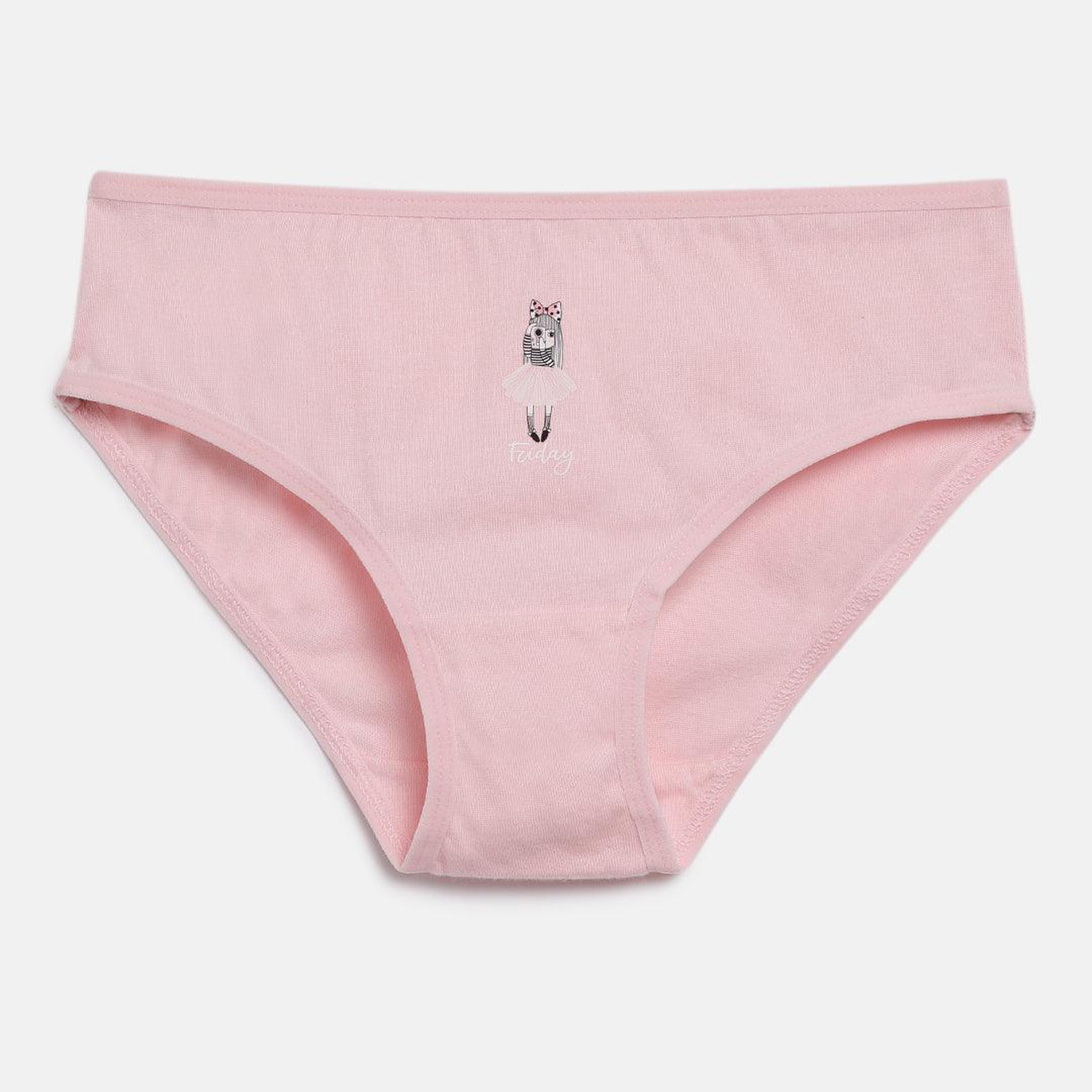 Girls' Cotton Brief - Weekdays Prints (Pack Of 7)