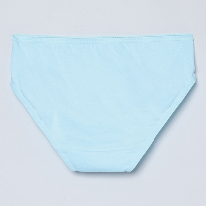 Girls' Cotton Brief - Unicorn All Over Print & Solid Multicolor Brief Pack of 6