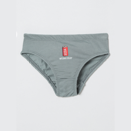 Boys' Cotton Brief - Weekdays Print (Pack of 7)