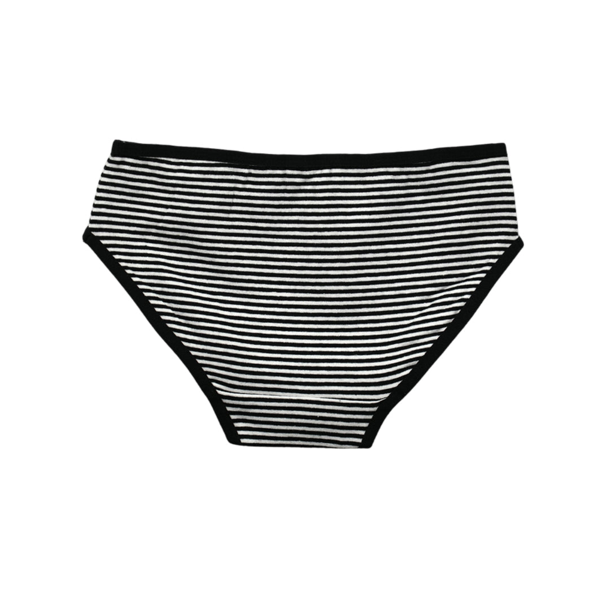 Girls' Cotton Brief _polka dot & Stripes Printed Brief Pack of 9