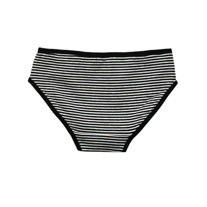 Girls' Cotton Brief _polka dot & Stripes Printed Brief Pack of 9