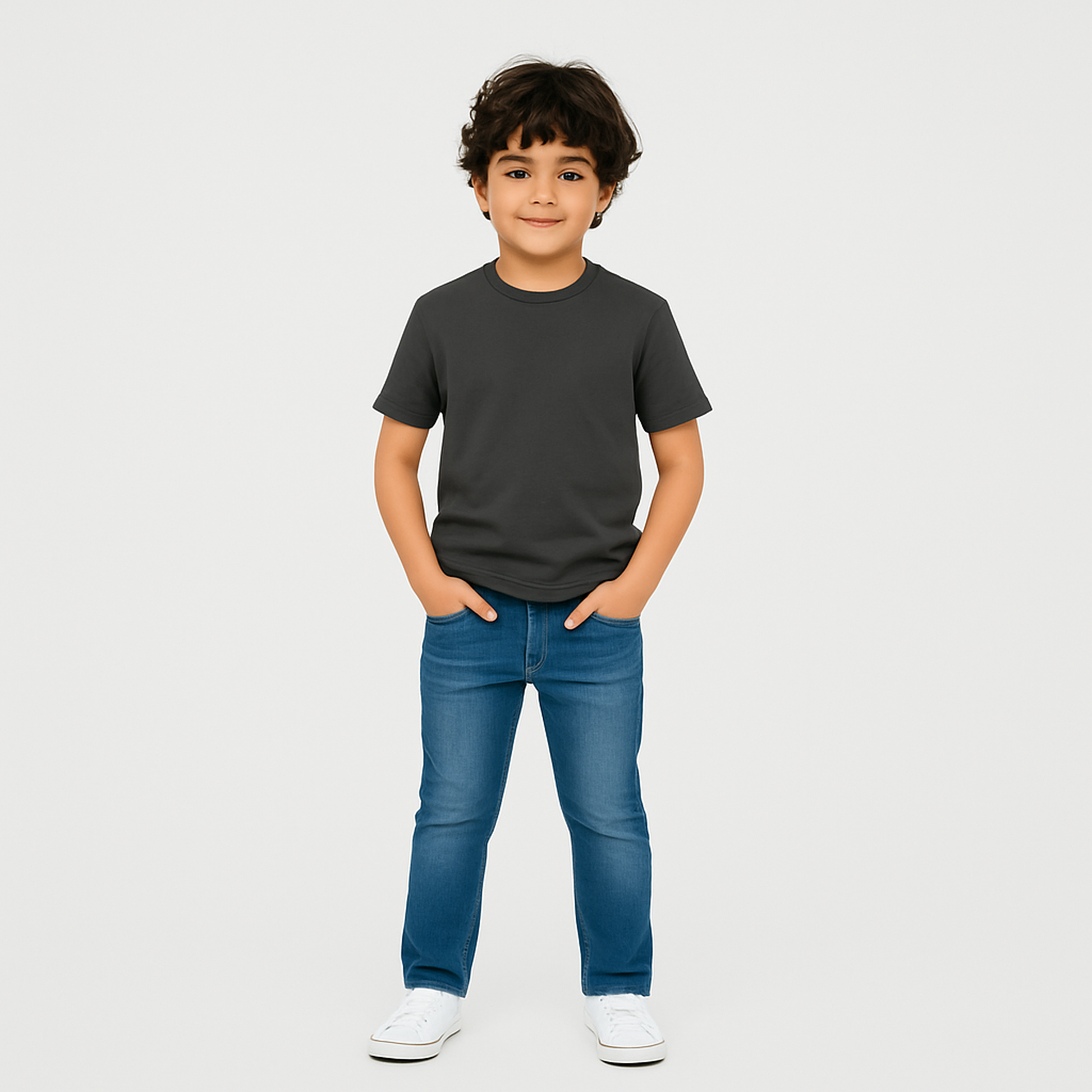 Boys' Cotton T-Shirt - Short Sleeve Solid - Multicolour (Pack of 1)