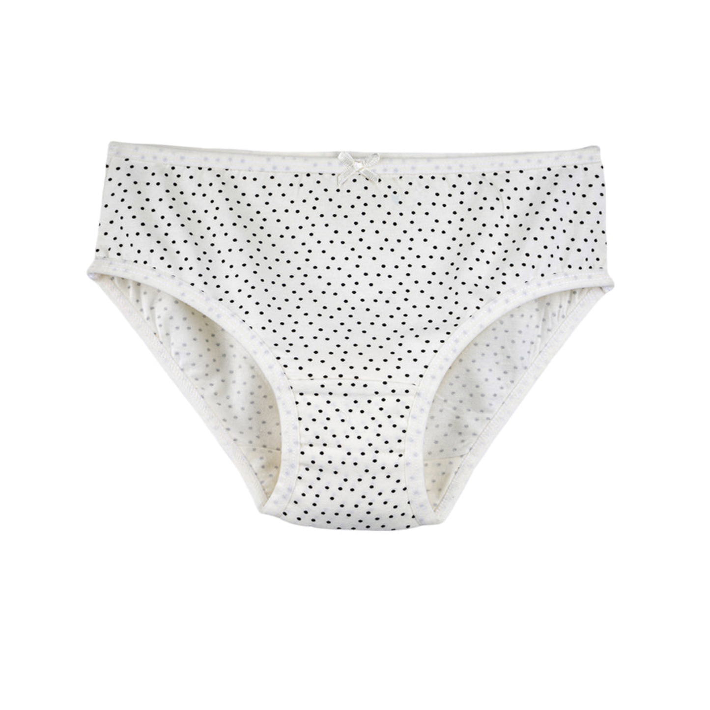 Girls' Cotton Brief _polka dot & Stripes Printed Brief Pack of 9