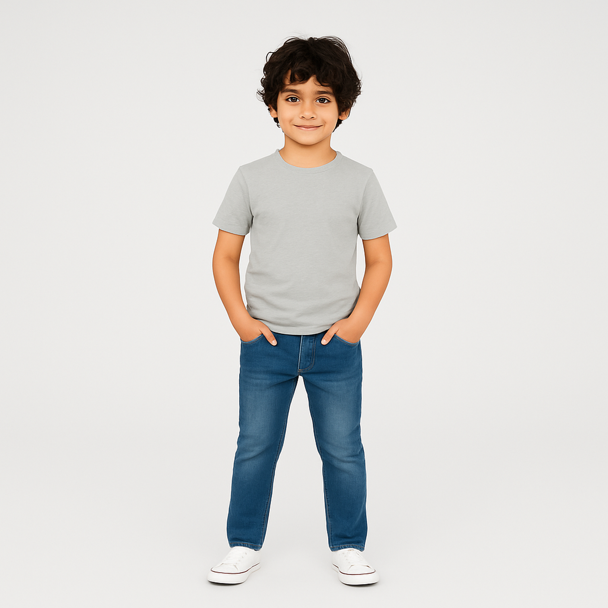 Boys' Cotton T-Shirt - Short Sleeve Solid - Multicolour (Pack of 1)