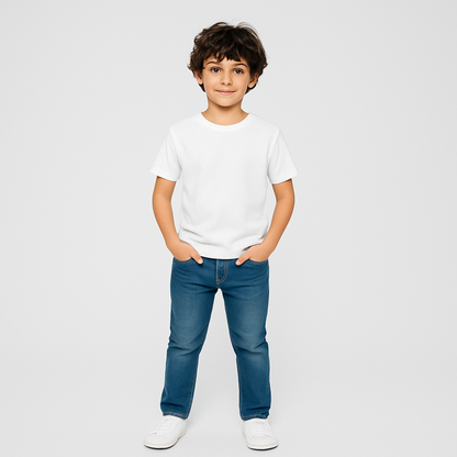 Boys' Cotton T-Shirt - Short Sleeve Solid - Multicolour (Pack of 1)