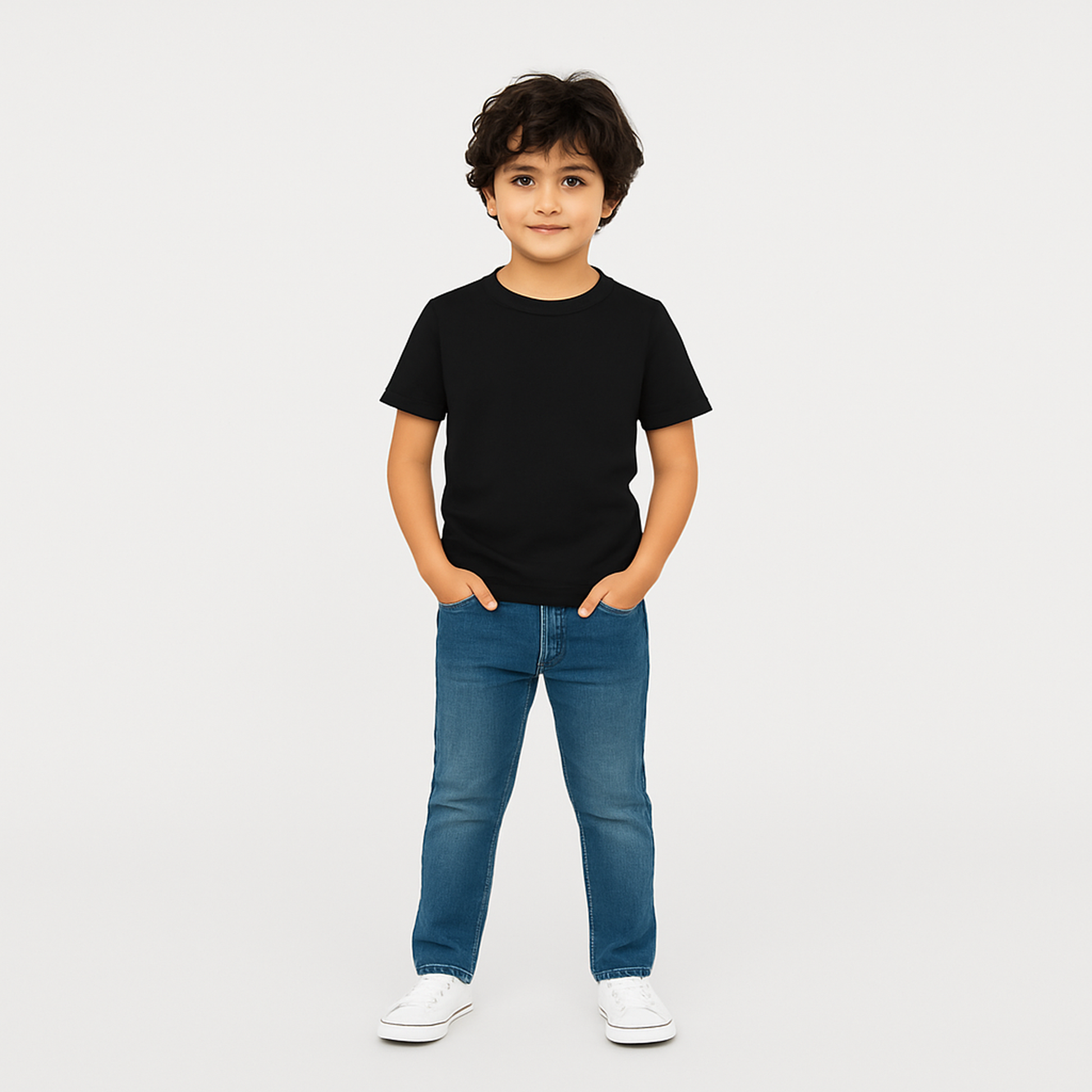 Boys' Cotton T-Shirt - Short Sleeve Solid - Multicolour (Pack of 1)