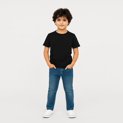 Boys' Cotton T-Shirt - Short Sleeve Solid - Multicolour (Pack of 1)