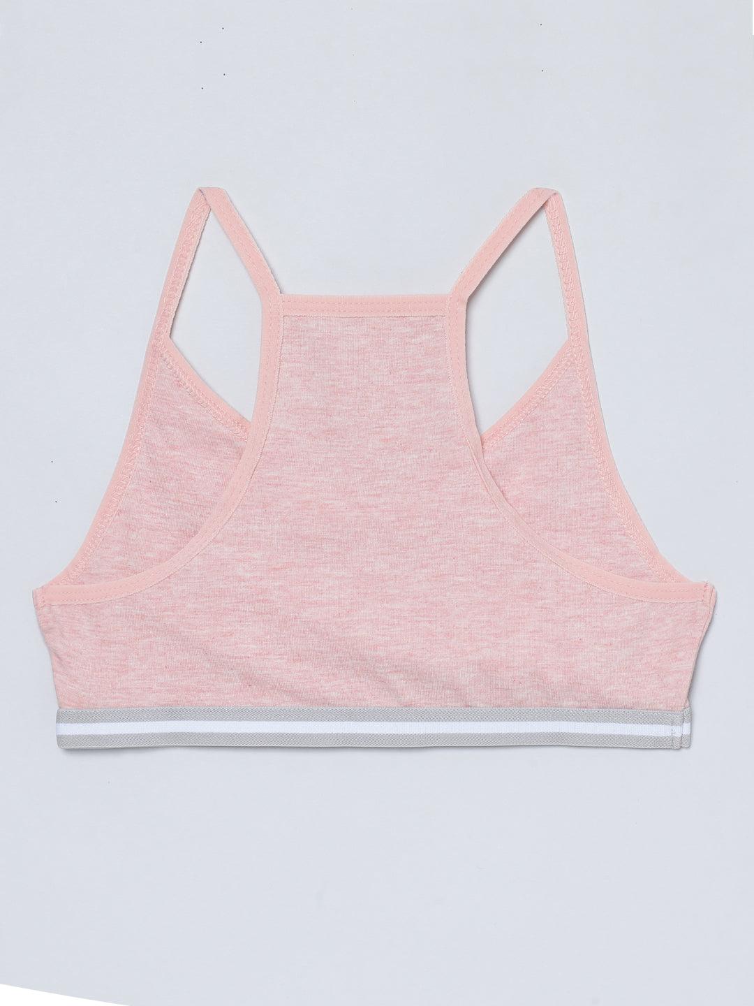 Racer Back Sport Bra - Solid Multicolor Pack of 2.