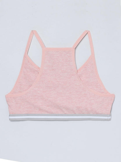 Racer Back Sport Bra - Solid Multicolor Pack of 2.