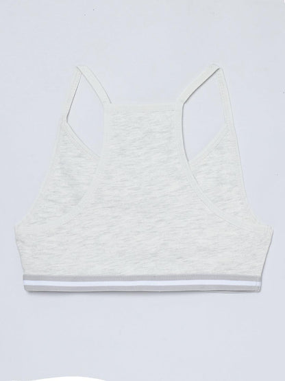 Racer Back Sport Bra - Solid Multicolor Pack of 2.