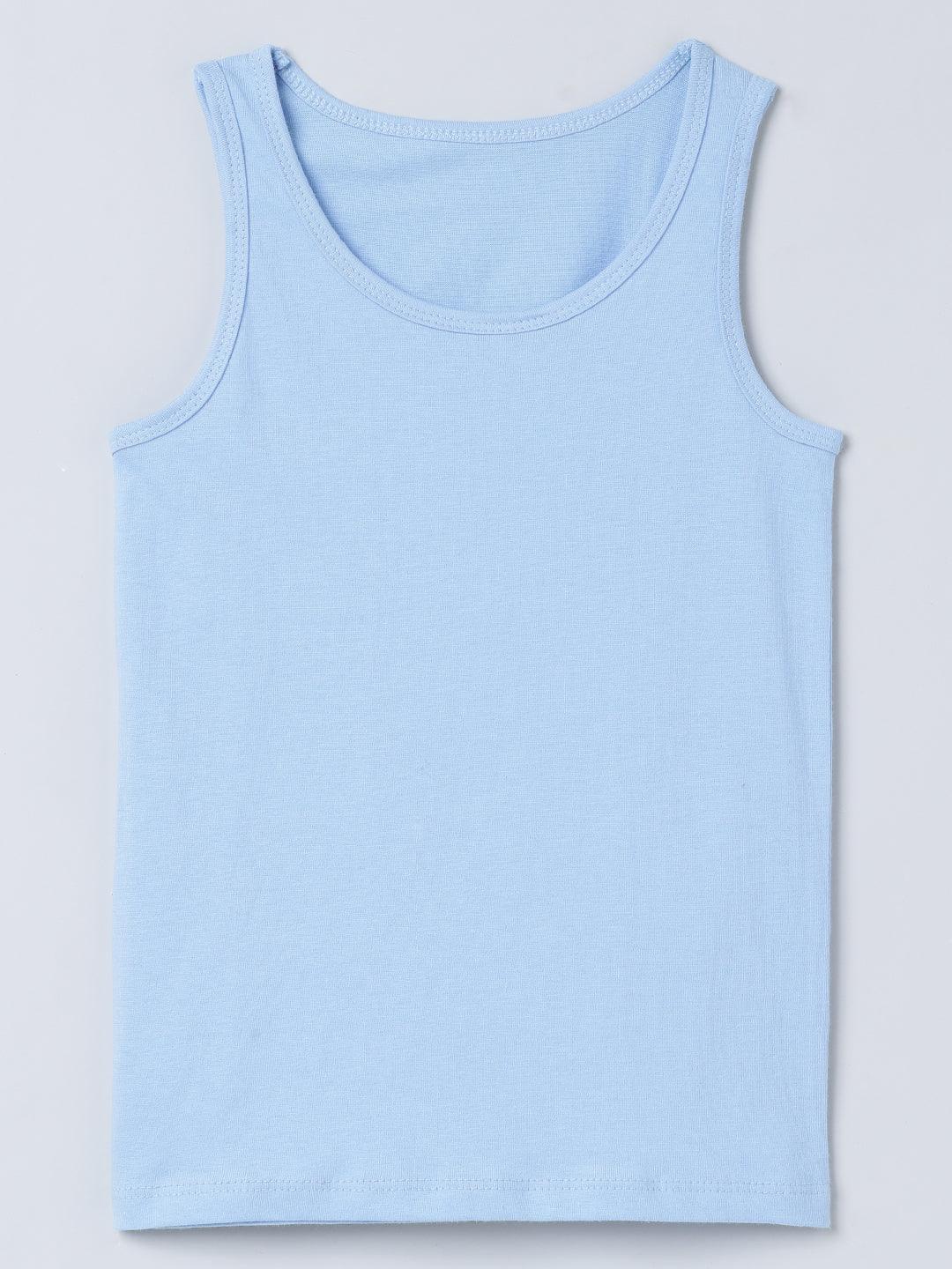 Vest - Shark All Over Print & Solid Blue (Pack of 2).