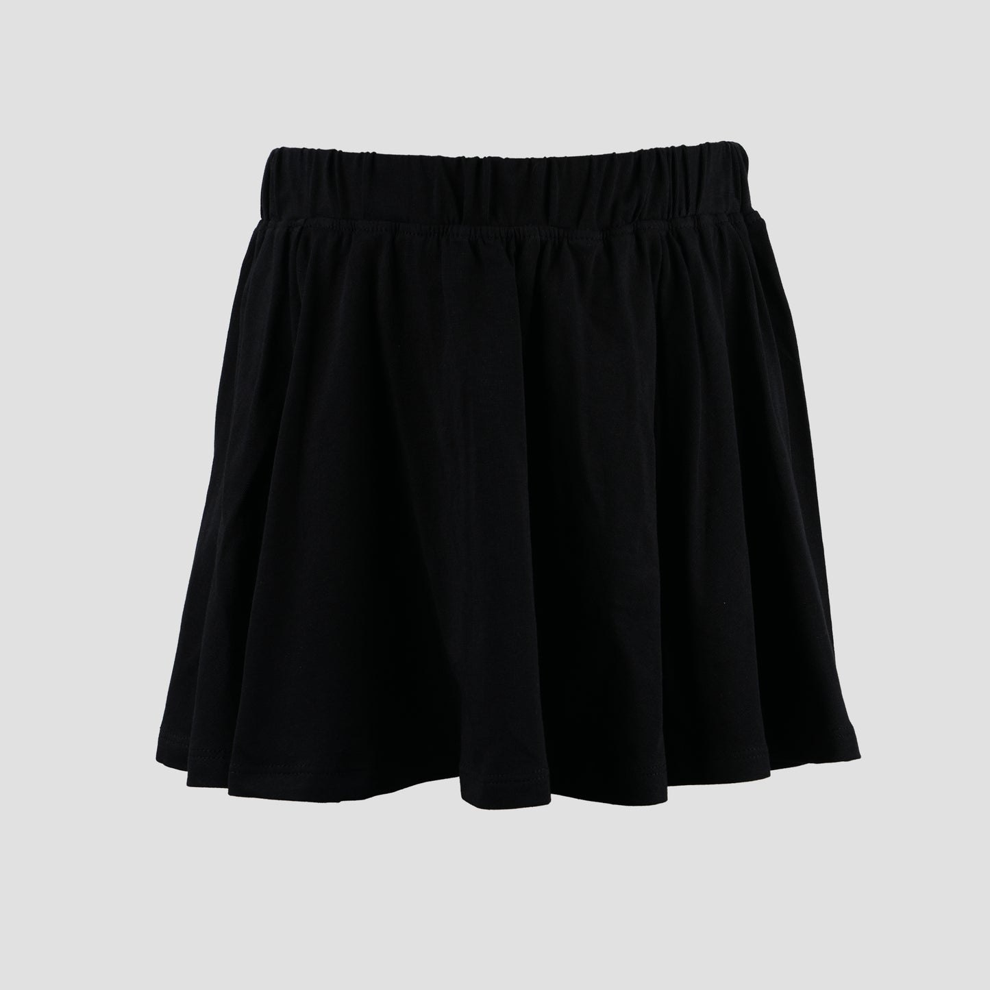 Girls Skirts With Shorts Solid Black Color Pack Of 1