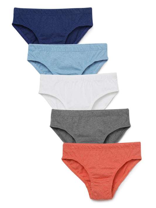 Boys Brief - Solid Multi-colour (Pack of 5).