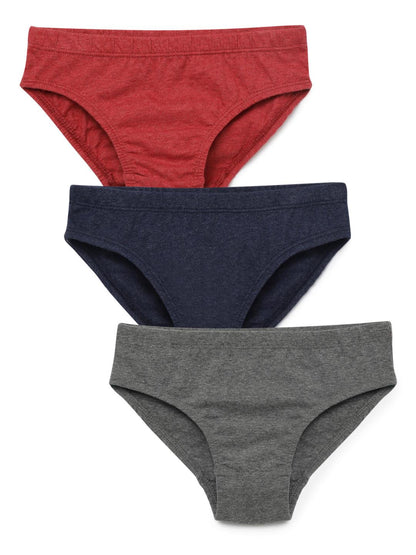 Boys Brief - Solid Multi-colour (Pack of 3).
