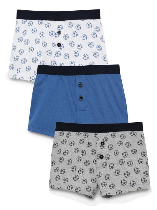 Boxer - Football Prints (Pack of 3).