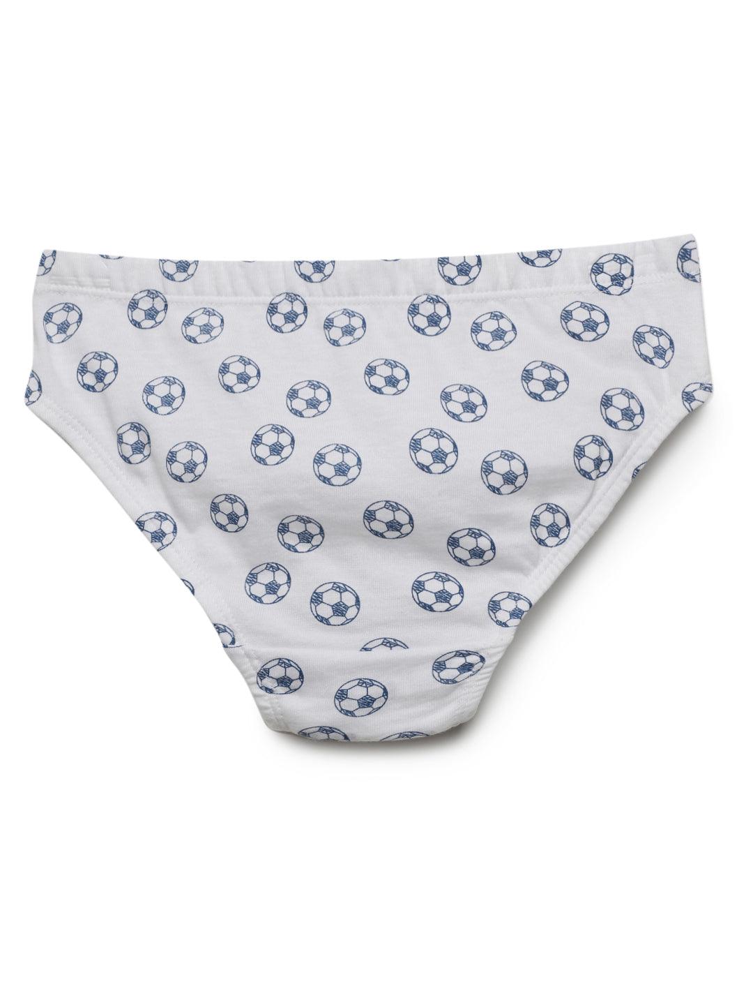 Boys Brief - Football Prints (Pack of 5).
