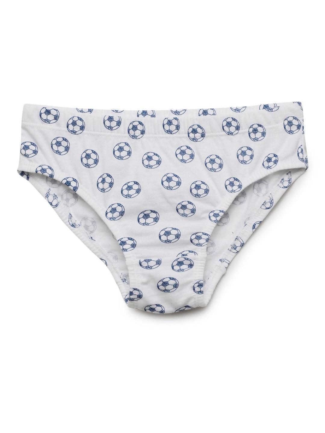 Boys Brief - Football Prints (Pack of 5).