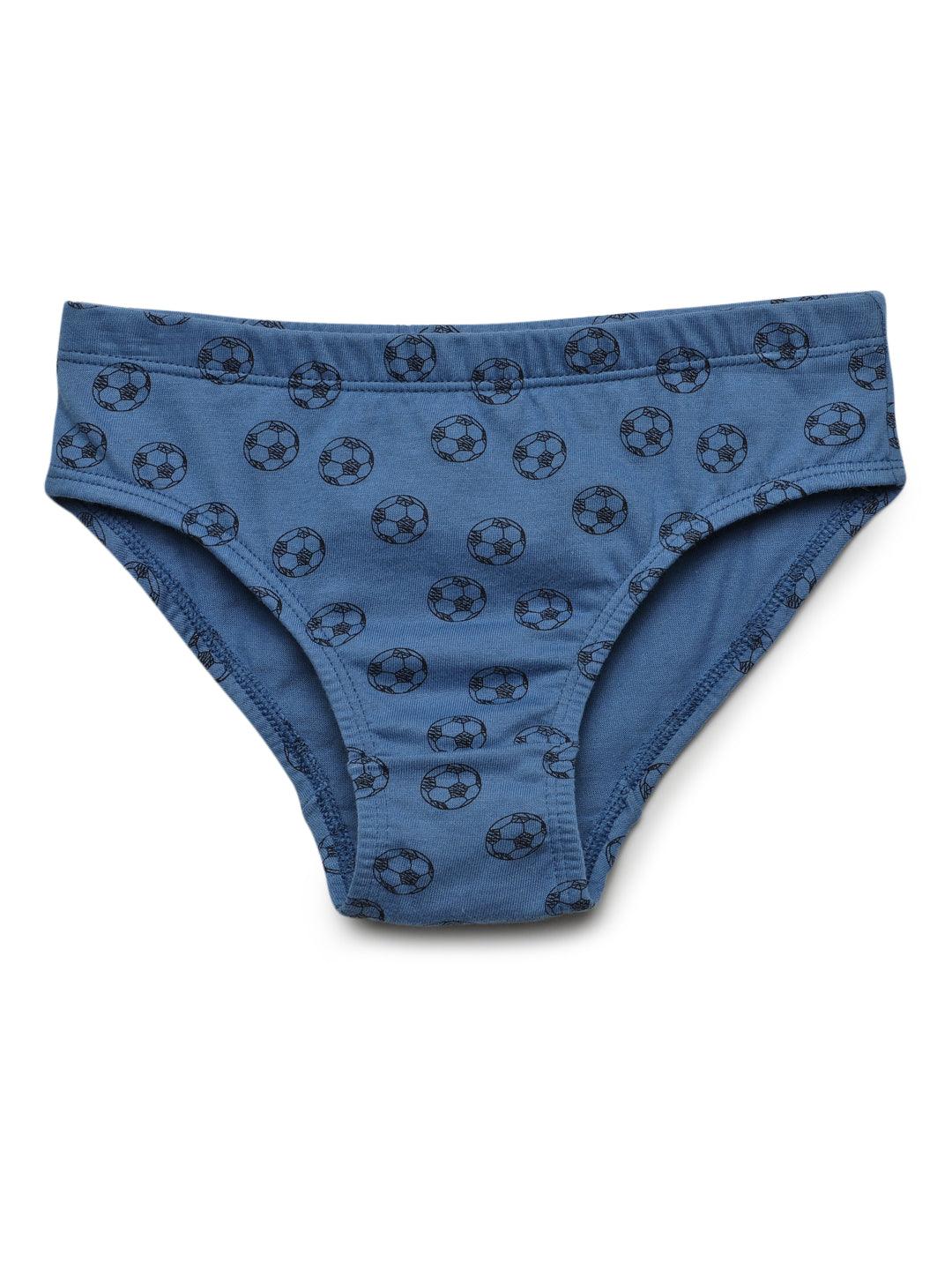 Boys Brief - Football Prints (Pack of 5).