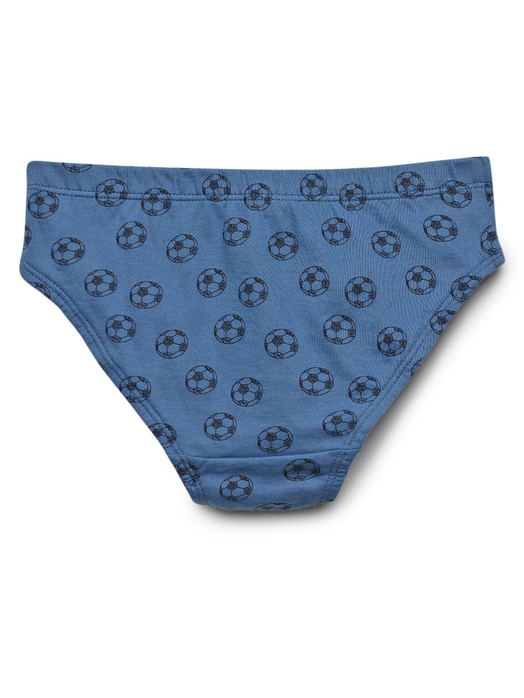 Boys Brief - Football Prints (Pack of 5).