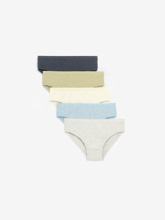 Boys Brief - Solid Multi-colour (Pack of 5).