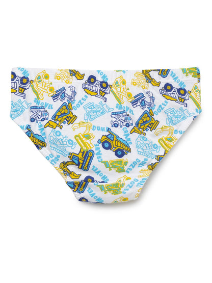 Boys Brief - Truck Prints & Strips (Pack of 3).