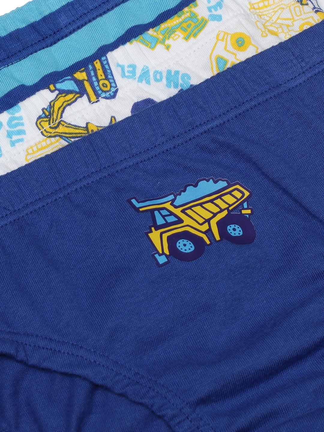 Boys Brief - Truck Prints & Strips (Pack of 3).