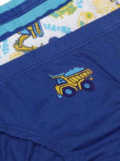 Boys Brief - Truck Prints & Strips (Pack of 3).