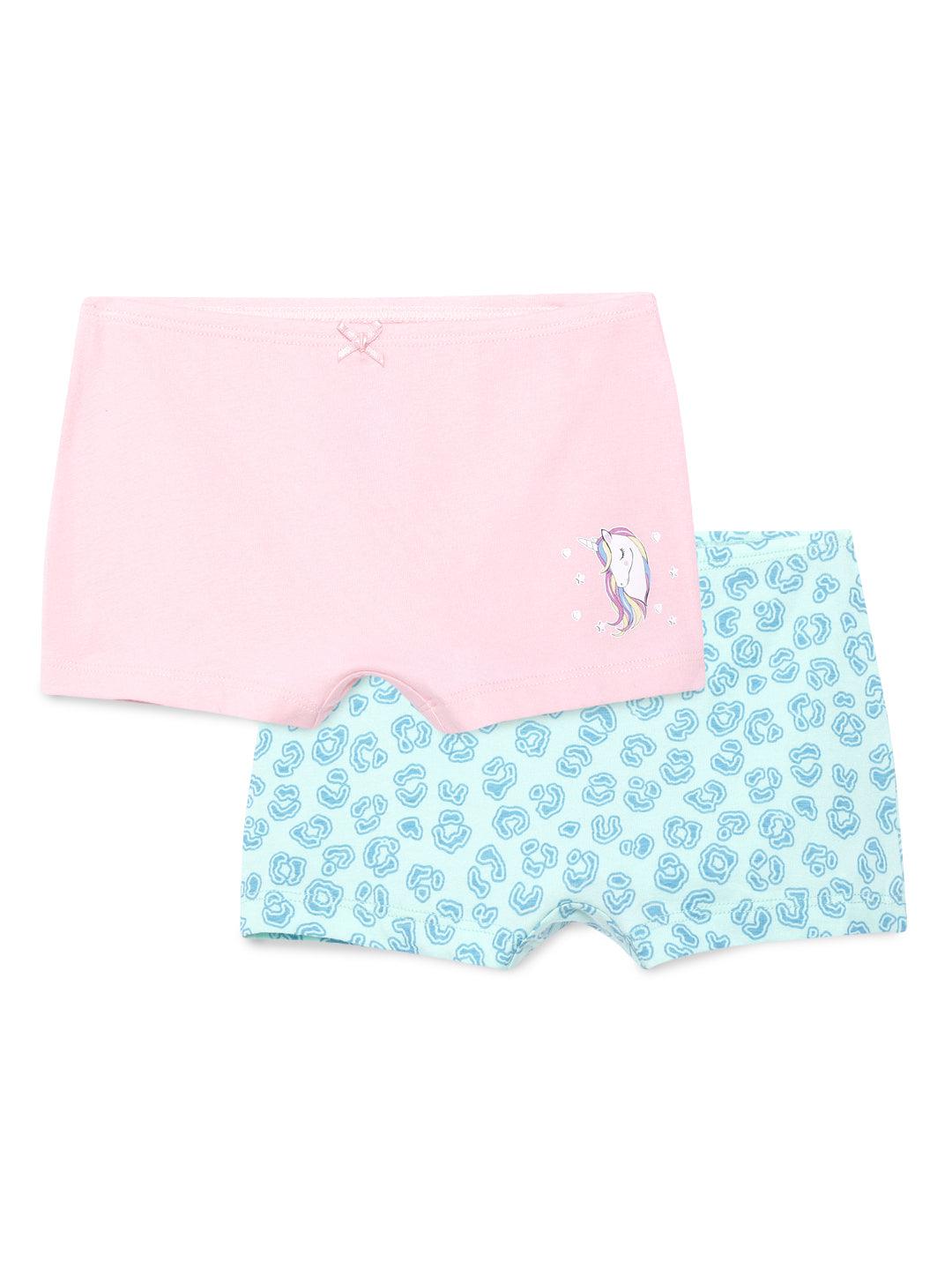Girls Boyshorts - Unicorn Prints (Pack of 2).